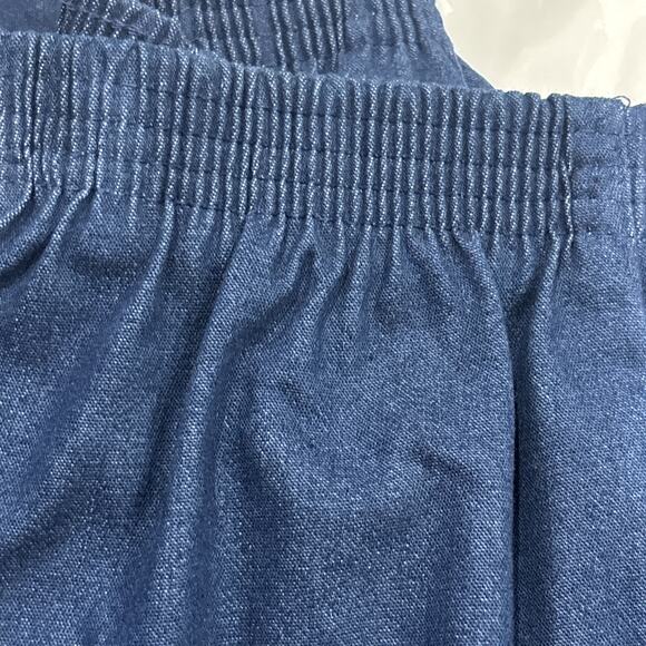 NWT Alfred Dunner CAPRI: 2 Pair, Black & Denim Blue, Cotton, Sz 10 Petite, L 18” - Picture 5 of 11